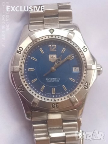 Швейцарски часовник Tag Heuer автоматик - цвят Океан, снимка 1 - Мъжки - 41021646