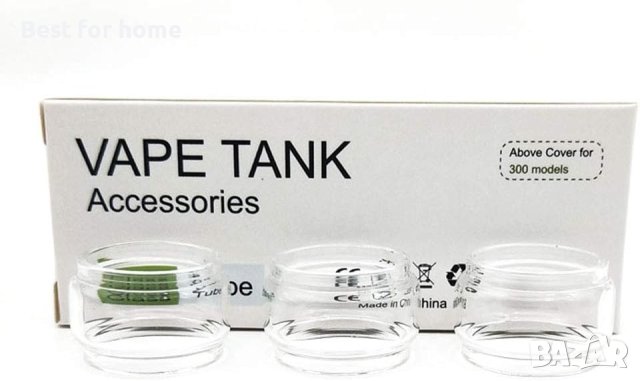 Vaportown 3X резервна балонна стъклена тръба за VandyVape Kylin M RTA 24 мм,Прозрачен, снимка 2 - Други стоки за дома - 42399056