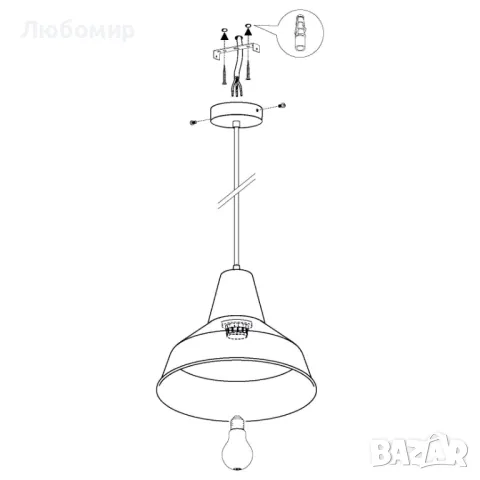 Пендел - висящо осветително тяло, снимка 5 - Лампи за таван - 47446131