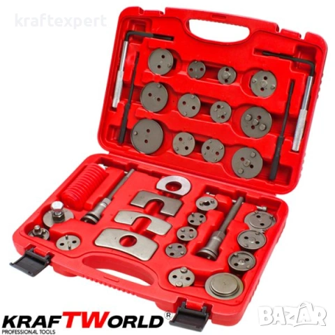 Комплект за спирачни цилиндри KraftWorld – 35 части за дискови спирачки, снимка 3 - Индустриална техника - 53745895