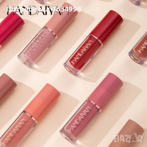 Сет от 12 течни дълготрайни матови червила HANDAIYAN, снимка 4 - Козметика за лице - 52204521