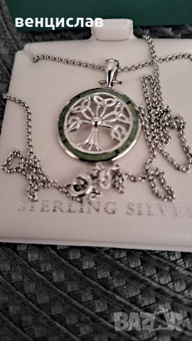 Сребърна висулка-дървото на живото, снимка 5 - Колиета, медальони, синджири - 52921455