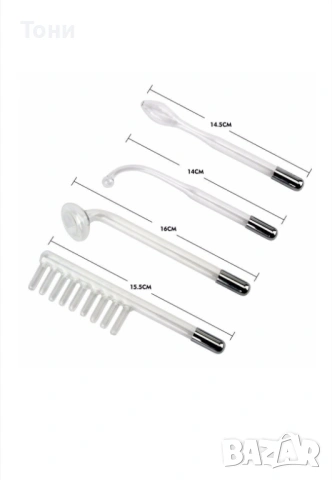 Нов Професионален Дарсонвал за Кожа с Антибактериално Действие, 4 Приставки , снимка 2 - Масажори - 53514764