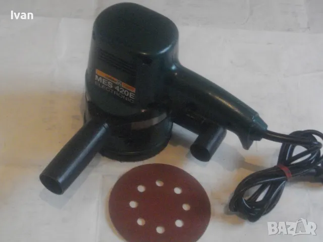Оригинален немски 2004г. КРЪГЪЛ ЕКСЦЕНТЪР ВИБРОШЛАЙФ 420 вата Професионален MEISTER CRAFT ОТЛИЧЕН, снимка 16 - Други инструменти - 47967122