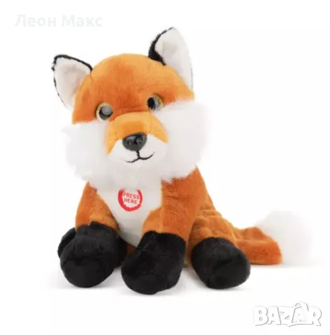 Плюшена лисица със звук 19см 60605