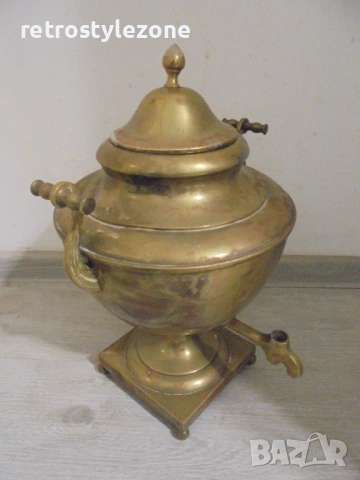 № 8499  СТАР МЕТАЛЕН СЪД / АНТИКВАРЕН САМОВАР – ДЕКОРАТИВЕН И КОЛЕКЦИОНЕРСКИ , снимка 3 - Антикварни и старинни предмети - 53489385