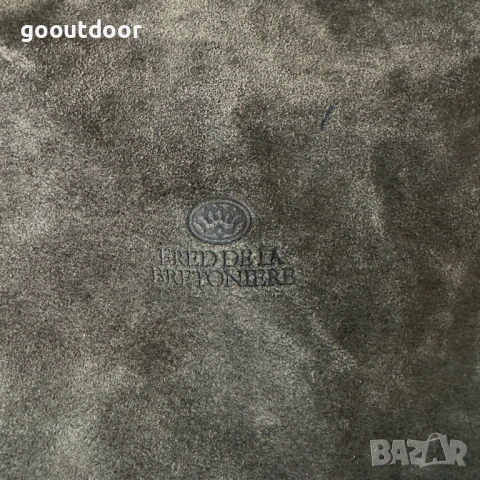 Fred de la Bretoniere велурена чанта с кожени детайли, снимка 3 - Чанти - 50821519