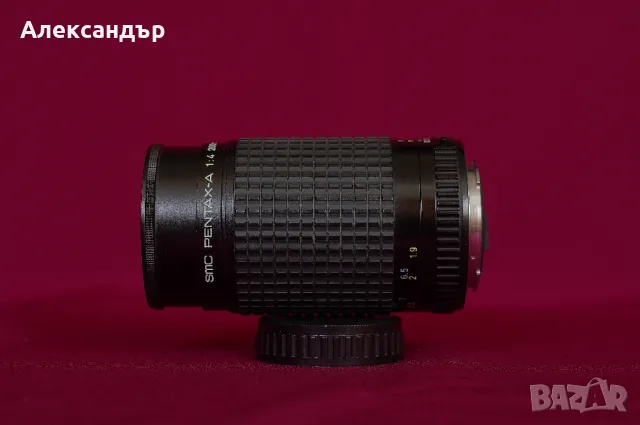 Pentax A 200mm F4 в много добро състояние, снимка 4 - Обективи и филтри - 47653401