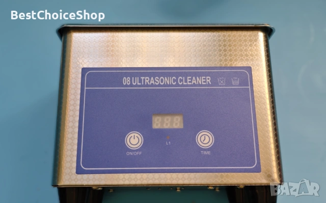 Ултразвукова почистваща вана 0.8L 42KHz 35W с цифров таймер за очила, бижута, часовници, снимка 5 - Друга електроника - 53844539