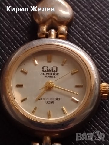 Дамски часовник Q&Q SUPERIOR QUARTZ WATER RESIST 30 m. 1 mikron красив дизайн 30354, снимка 1 - Дамски - 40884831