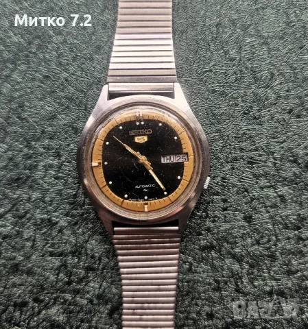 винтидж часовник seiko 5, снимка 2 - Мъжки - 56182183