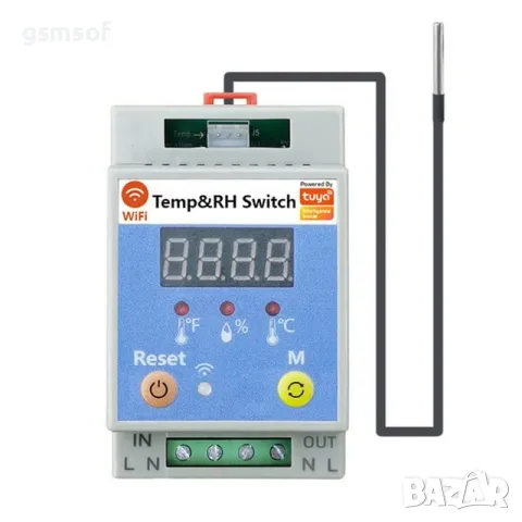 Tuya Smartlife WiFi прекъсвач термостат за DIN шина с термодатчик - 20А 4000kw, снимка 7 - Друга електроника - 49269651