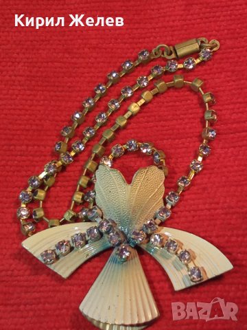 Златисто дизайнерско арт колие с много аметистчета 8405, снимка 14 - Колиета, медальони, синджири - 31403532