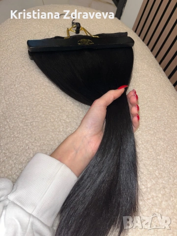 Екстеншъни, черни, снимка 4 - Аксесоари за коса - 53193300