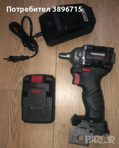 Parkside PDSSAP D3 гайковерт комплект с батерия и зарядно, снимка 1