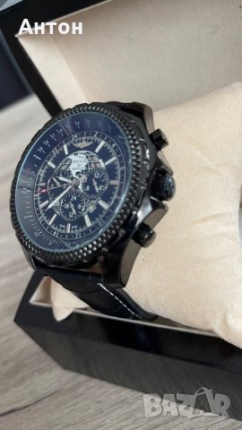 Breitling for Bentley Black Edition  стилен Мъжки часовник, снимка 4 - Мъжки - 34807607