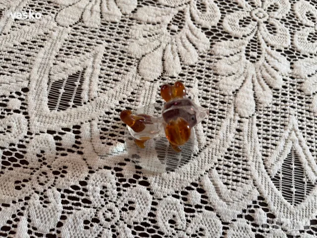 Стара стъклена фигурка, снимка 5 - Колекции - 49368827