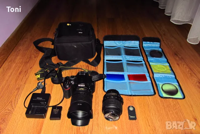 Nikon D5100 Китов обектив + 18/105 перфектен и много запазен