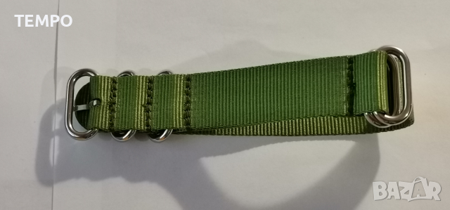 КАИШКА ZULU ЗЕЛЕНА- 22мм + ПОДАРЪК, снимка 8 - Каишки за часовници - 44479476