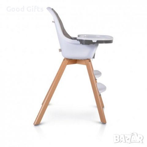 ДЕТСКИ ДЪРВЕН СТОЛ ЗА ХРАНЕНЕ HYGGE СИВ, снимка 3 - Други - 38600766