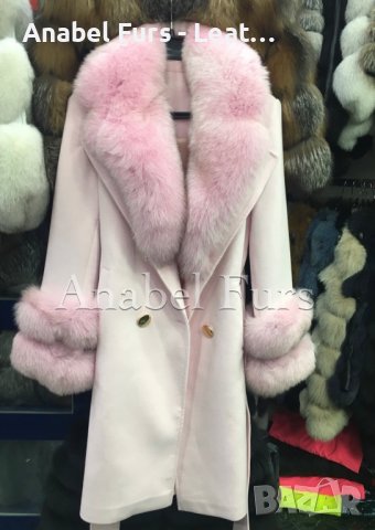 Дамски палта от кашмир и естествен косъм, снимка 7 - Палта, манта - 41925213