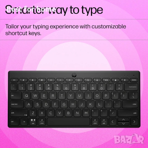  Bluetooth, безжична клавиатура HP 350 за множество устройства, снимка 6 - Клавиатури и мишки - 53559897