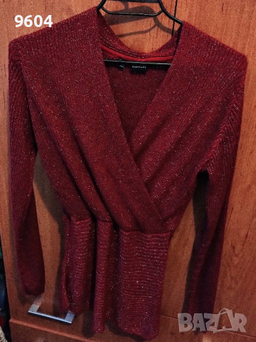 Дамска блуза с ламе, снимка 3 - Блузи с дълъг ръкав и пуловери - 44573030