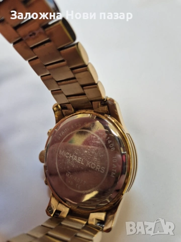 Мъжки часовник хронограф Michael Kors MK8077-Златист, снимка 4 - Мъжки - 53559764