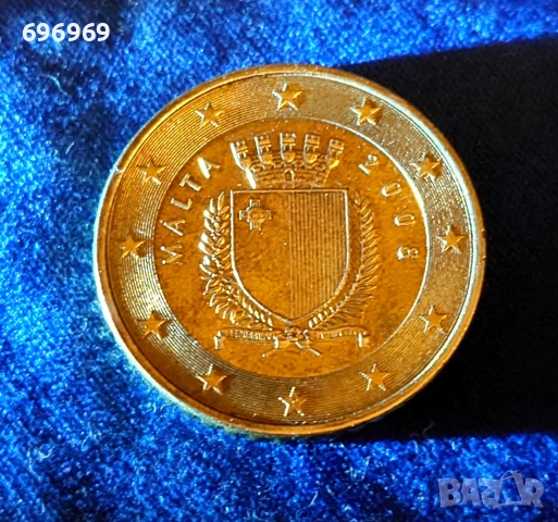 Малта 50 цента 2008, снимка 3 - Нумизматика и бонистика - 53178392
