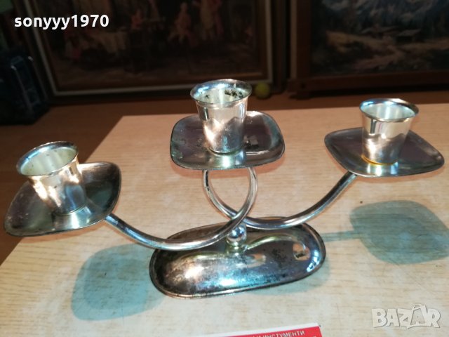 КРАСИВ СВЕЩНИК ОТ ГЕРМАНИЯ 0802221902, снимка 6 - Антикварни и старинни предмети - 35720989