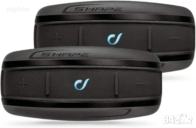 ИНТЕРФОН CellularLine SHAPE | Bluetooth интерком за мотоциклет, 2 броя
