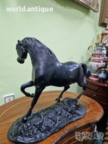 Прекрасна антикварна френска бронзова фигура статуетка , снимка 6 - Антикварни и старинни предмети - 53214113