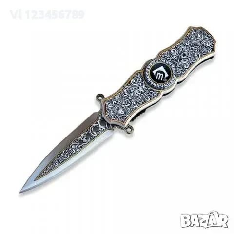 Полуавтоматичен двуостър нож CHONGMING 90х155