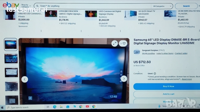 телевизор 65 инч Самсунг Wi-Fi HDMI , снимка 7 - Телевизори - 52961037