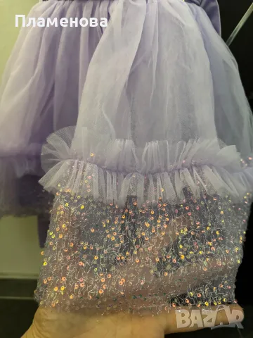 Бебешка официална рокля с пайети - 2-3г. /100см. , снимка 2 - Бебешки рокли - 49562458