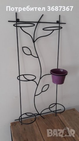 Цветарници и стойки за цветя и саксии от ковано желязо , снимка 12 - Стайни растения - 40218205
