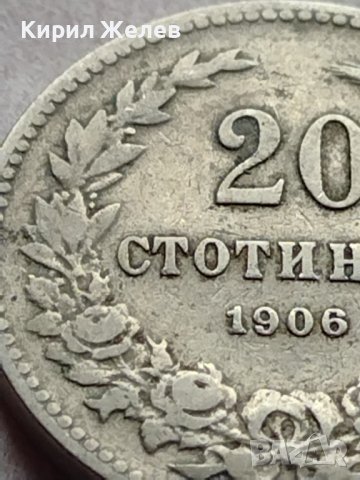 МОНЕТА 20 стотинки 1906г. ЦАРСТВО БЪЛГАРИЯ СТАРА РЯДКА ЗА КОЛЕКЦИОНЕРИ 35894, снимка 4 - Нумизматика и бонистика - 39415908
