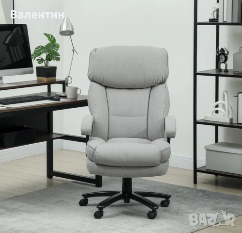 Голям офис стол HOMCOM, снимка 13 - Столове - 53391189