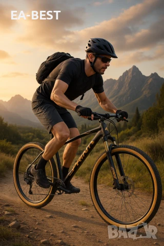 🚴‍♂️ APOLON 12 29 — Черно със златисто | Стил, мощ и свобода! 520mm, снимка 1