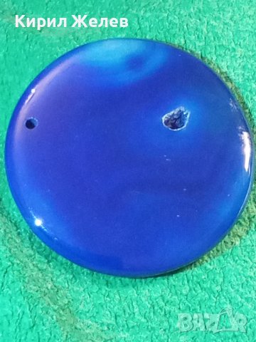 НАТУРАЛЕН СКЪПОЦЕНЕН ЛАЗУРИТ АРТ МЕДАЛЬОН ЮВЕЛИРНО ШЛИФОВАН БИЖУ 24370, снимка 8 - Колиета, медальони, синджири - 33953371