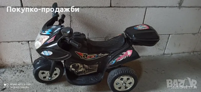 детски електрически мотор bjx-08 триколесен 6v , 4,5ah