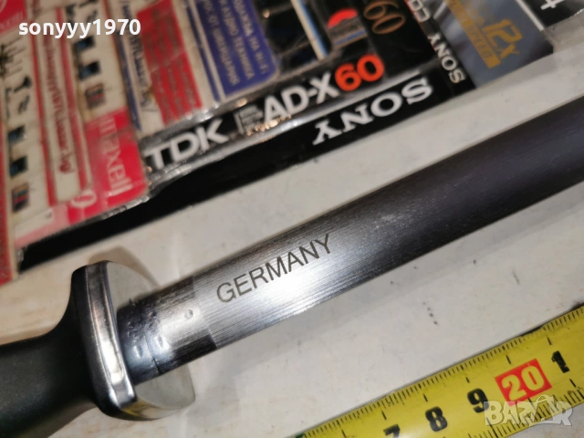 GERMANY-МАСАТ С ЧЕРНА ДРЪЖКА 2302261311, снимка 3 - Ножове - 53591907