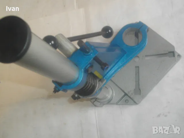 НОВА НЕМСКА СТАРО КАЧЕСТВО АЛУМИНИЕВА ПРОФИ ОРЕБРЕНА СТОЙКА ЗА БОРМАШИНА WABECO 1885 GERMANY ХОД60мм, снимка 17 - Бормашини - 49690010