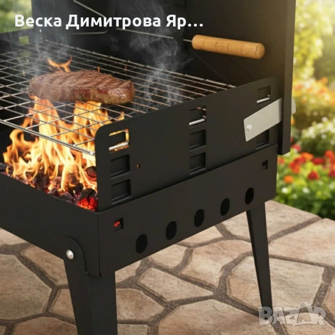 Градинска сгъваема скара за къмпинг и пикник, снимка 4 - Скари - 52985592