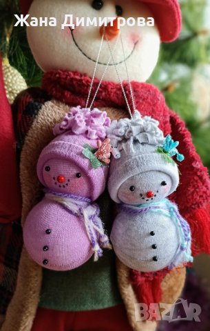 Ръчно изработени снежковци, снимка 6 - Декорация за дома - 30180787