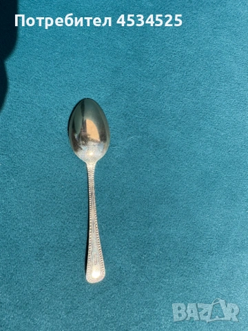 Посребрен комплект лъжички с щипка за захар в оригинална кутия, снимка 4 - Антикварни и старинни предмети - 53619602