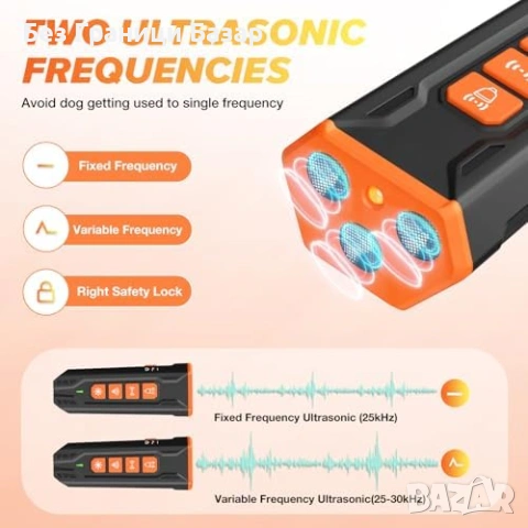 Ново Ултразвуково устройство против лаене за кучета, 4 режима, 7 метра, снимка 5 - За кучета - 53649073