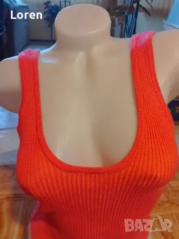 Потниче в оранджев цвят , снимка 2 - Потници - 49596583