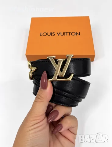 Louis Vuitton двулицев колан естествена кожа в кутия