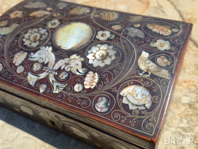 Много Рядка Кутия 17 век. Царска изработка Седев и месингова тел, снимка 6 - Антикварни и старинни предмети - 51357322